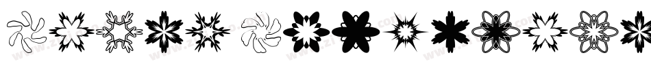 Paper Snowflakes字体转换